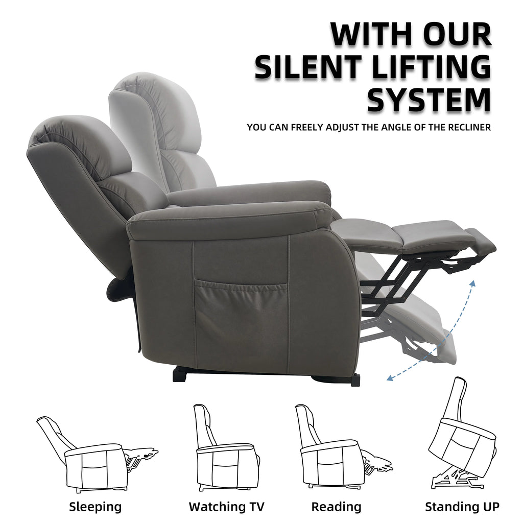 Electric Power Lift Recliner with Massage and Heat for Elderly O4330