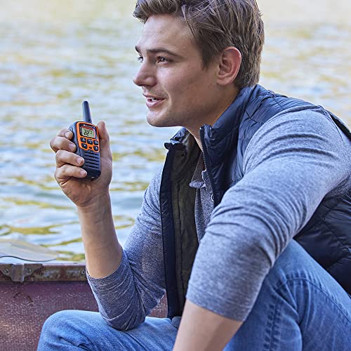Spotting and Recovery Walkie-Talkie Long Range FRS Two Way Radio for Kids Caravanning with NOAA Weather Alert, 2 Pack U6300