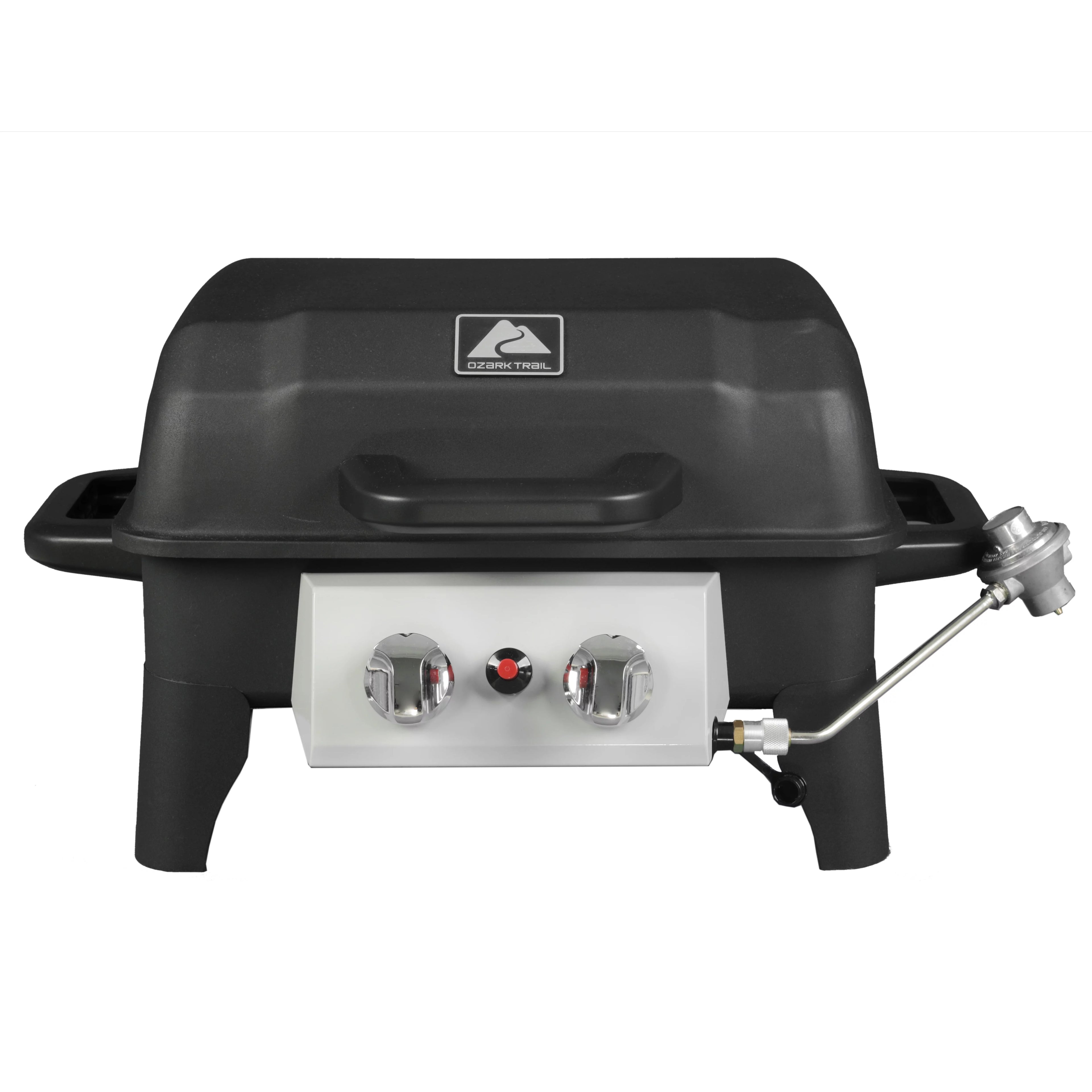 2 Burner Portable Propane Gas Grill, Black W3840