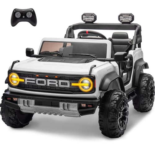2 Seater Ride On Car for Kids, 24v Electric Truck with Remote Control, Blue V213