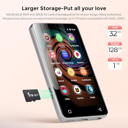 160GB Bluetooth WiFi MP3 Player with 4" Touch Screen L369