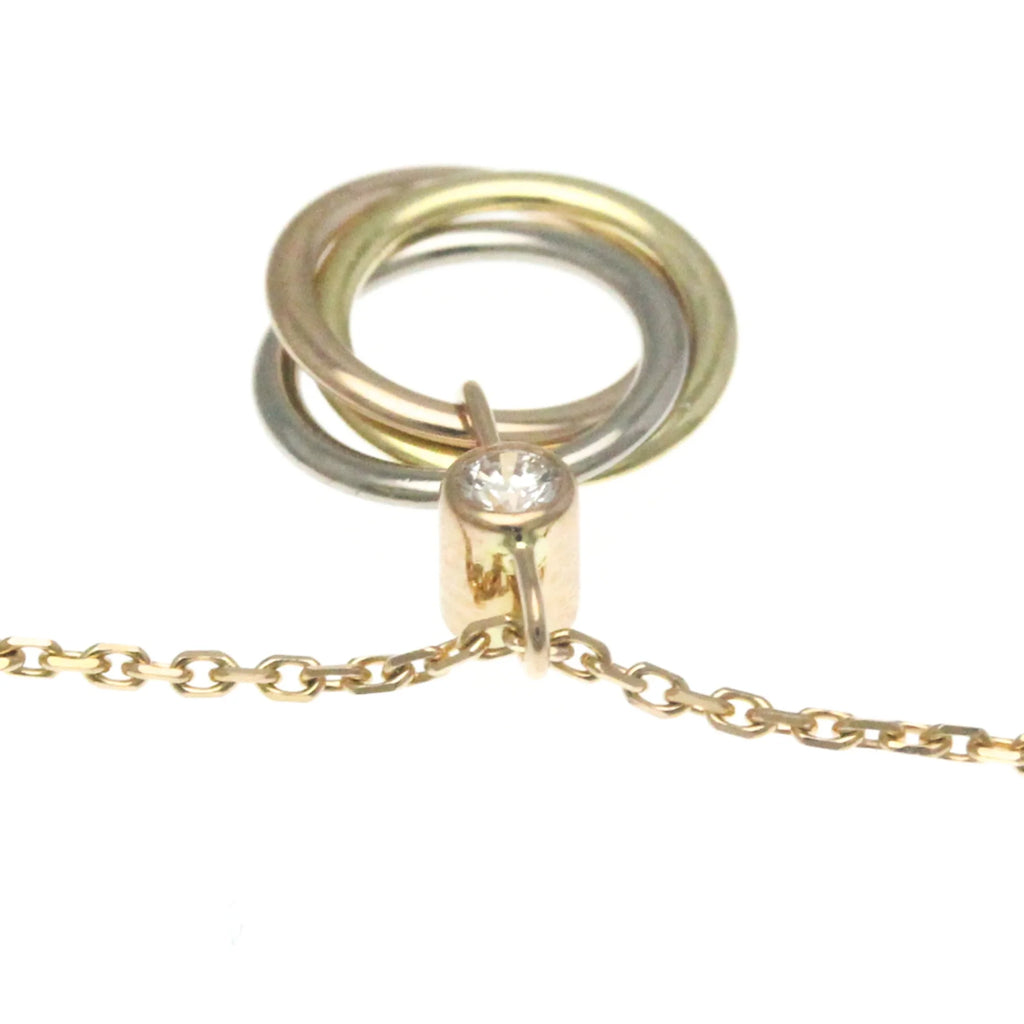 18K Pink White Yellow Gold Diamond Pendant Necklace P3174
