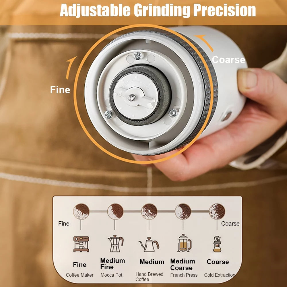 Cordless Electric Coffee Bean Grinder, Portable USB Rechargeable P285977