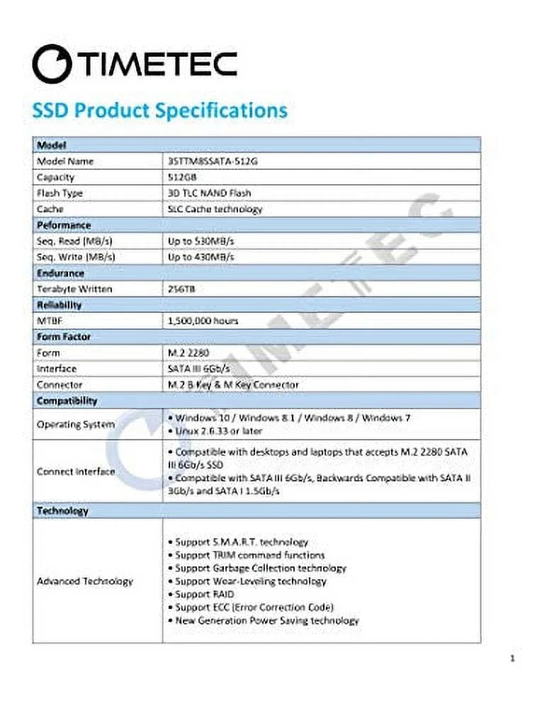 512GB SATA III M.2 2280 Internal Solid State Drive X663