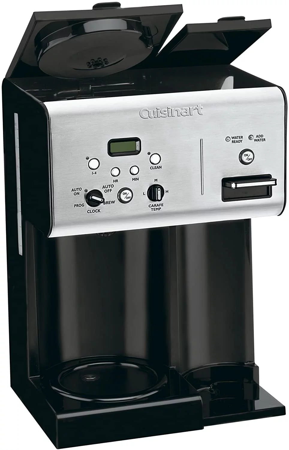 12-Cup Programmable Coffeemaker with Hot Water System, Black/Stainless Z137909