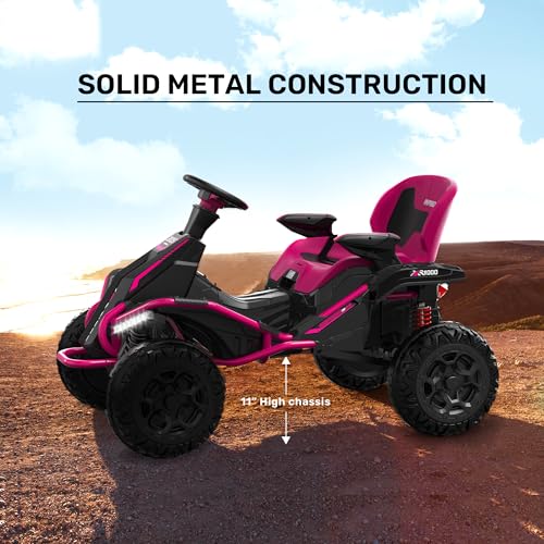24V 4x4 Ride On Toy for Big Kids, 4x200W Motors, 5MPH, Parent Remote, Wide Seat, Green X884766