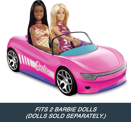 Remote-Control Pink Convertible Toy Car for Dolls R7242