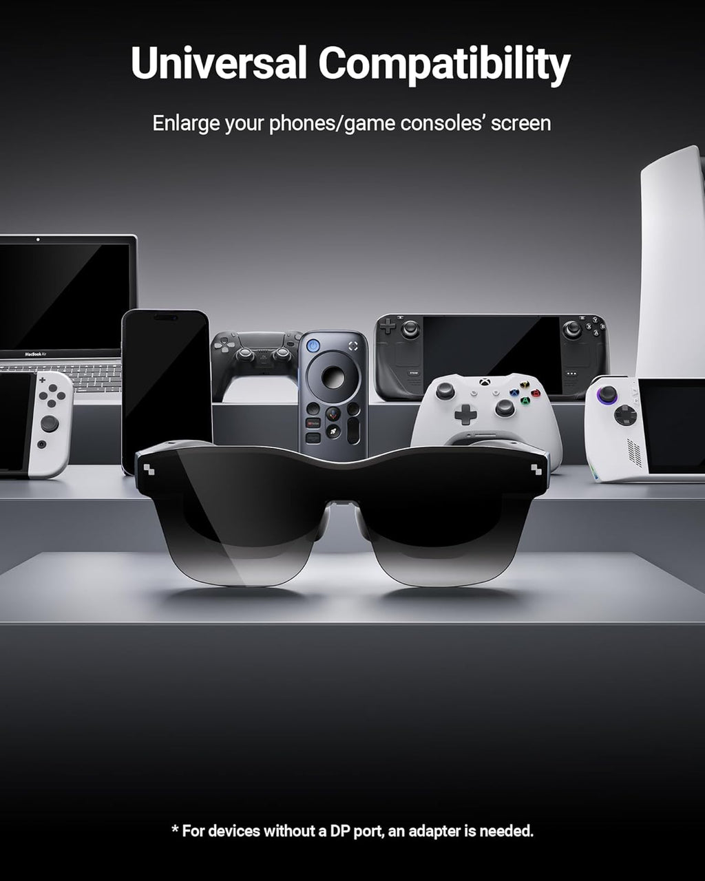 XR Glasses with Micro OLED Display and 120Hz Refresh Rate D973