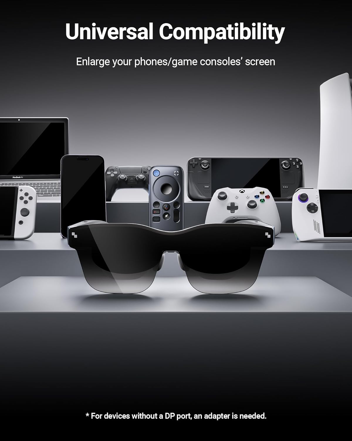 XR Glasses with Micro OLED Display and 120Hz Refresh Rate D973