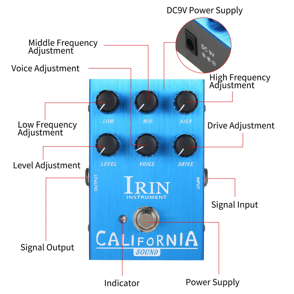 Guitar Effect Pedal with AC30 Speaker Simulation Q761