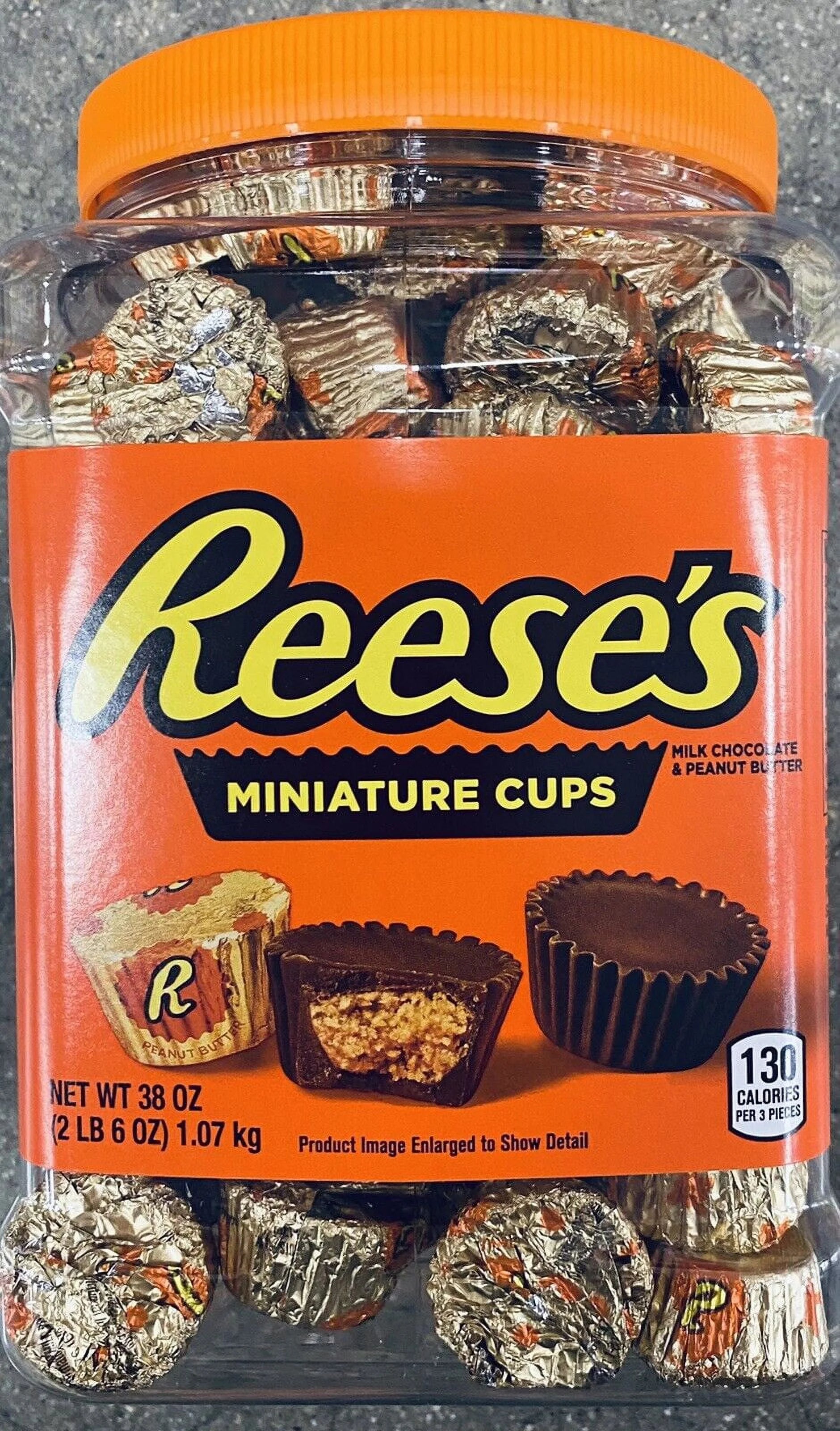 Reese's Miniatures Milk Chocolate Peanut Butter Cups 38 Oz Party Tub NEW SEALED