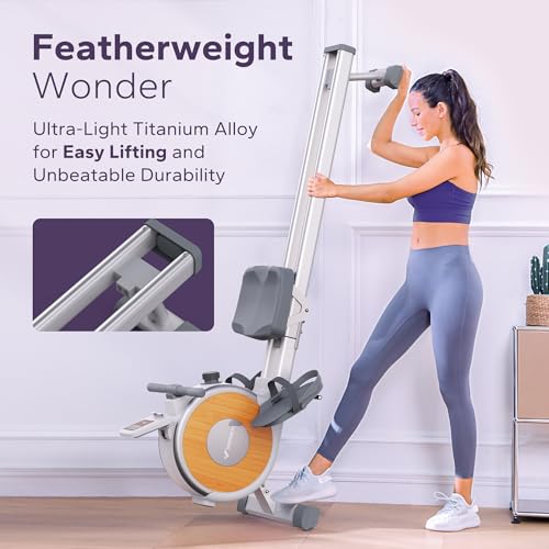 Magnetic Rowing Machine for Home, 16 Levels, Quiet Resistance, 350lbs Capacity Z5255