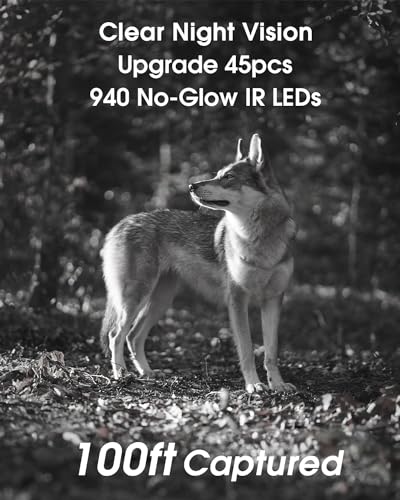 4K 64MP WiFi Trail Camera with Night Vision, IP67 Waterproof K97750