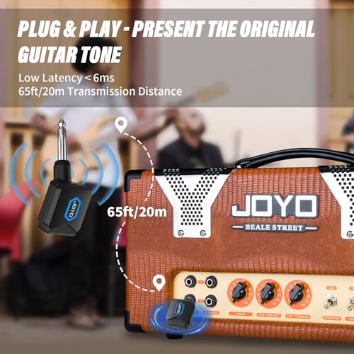 Wireless Guitar System 5.8GHz Transmitter Receiver with Charging Box A704