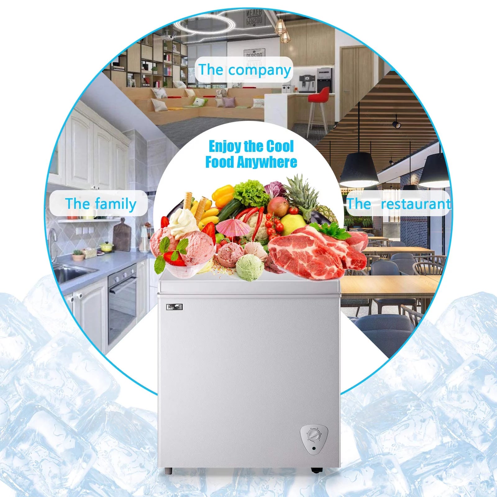 Chest Freezer, 5 Cu.ft, White Y358041