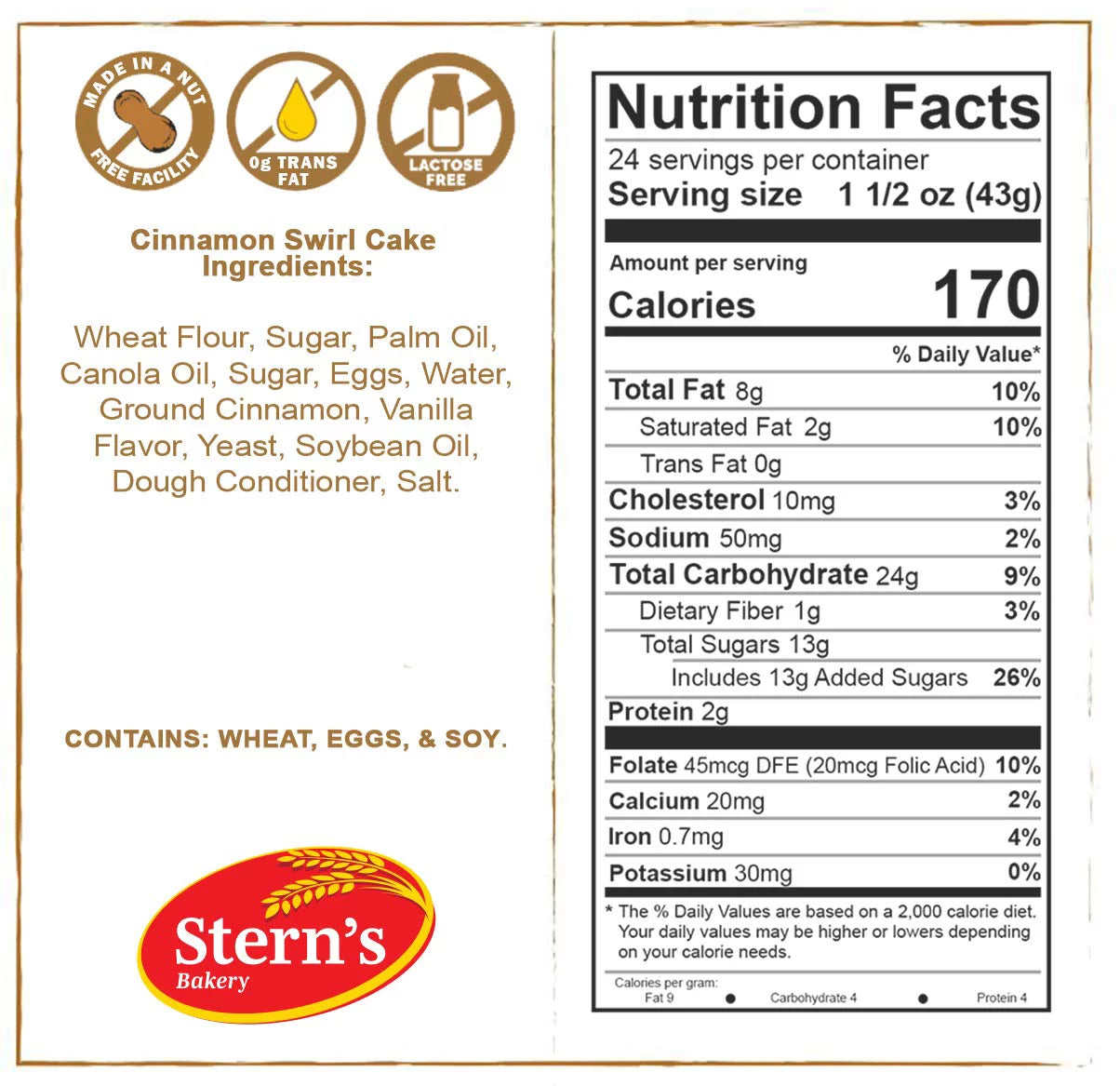 Cinnamon Buns Breakfast Pastry, 18 Individually Wrapped Cookies W446