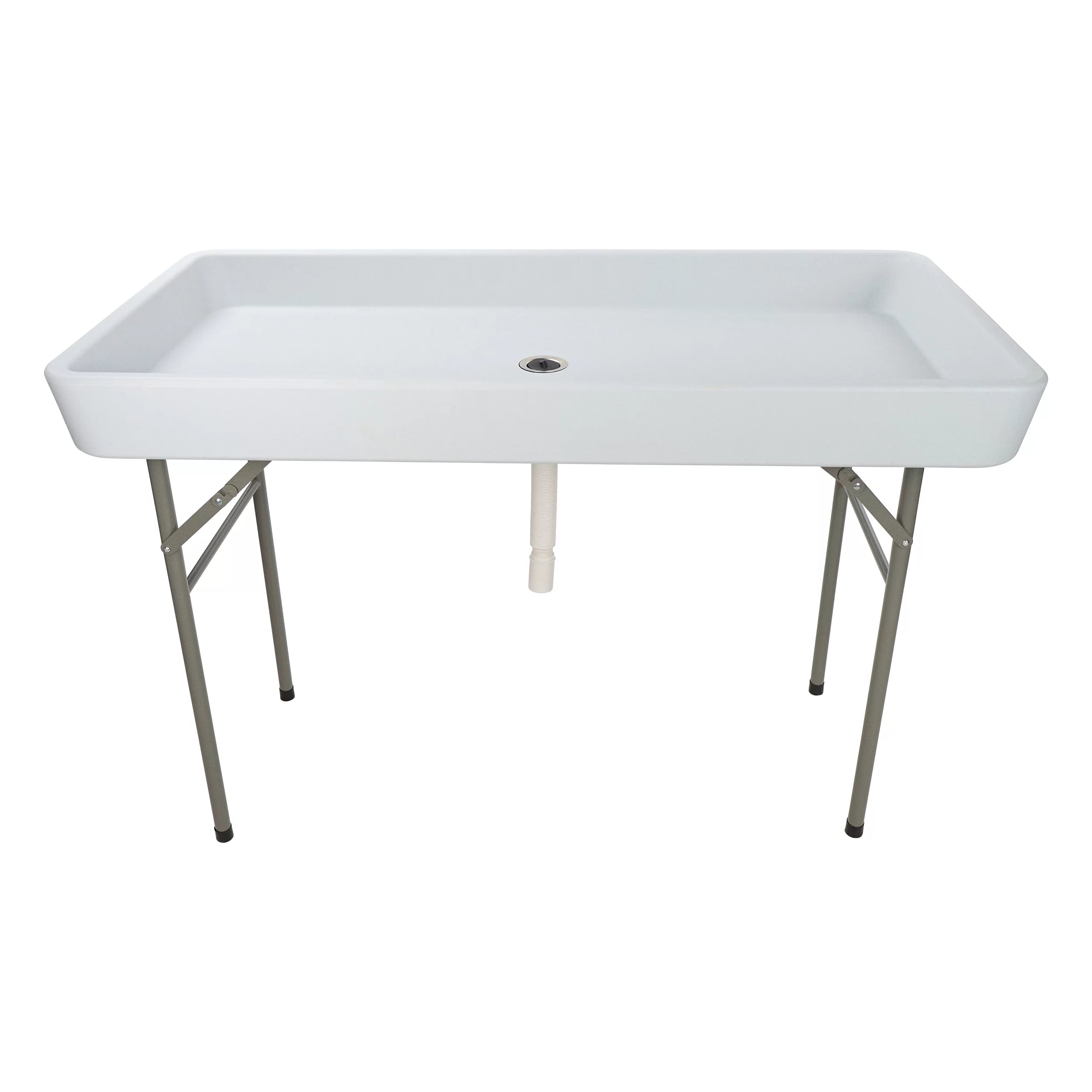 Folding Ice Cooler Table - 4ft Outdoor Bar Cooler Table S531