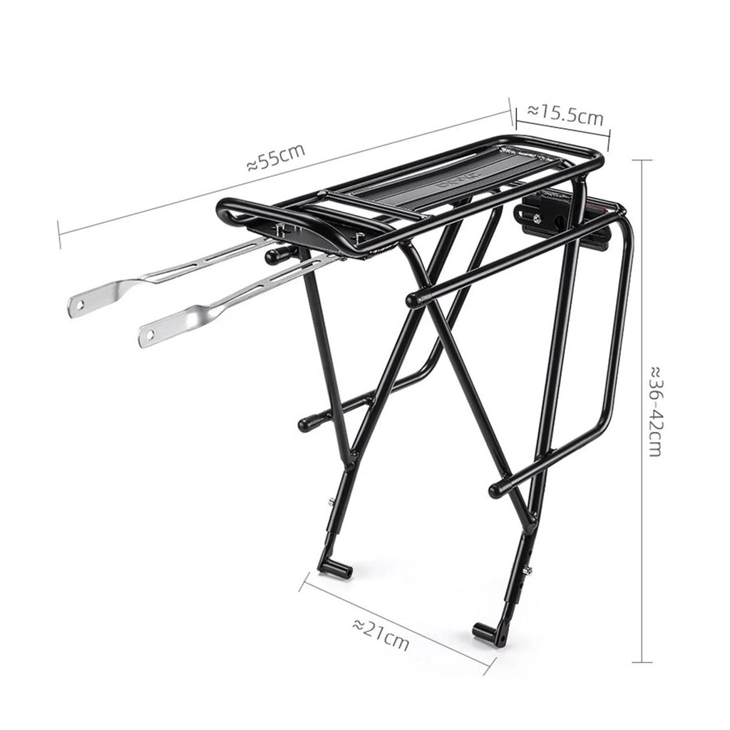Rear Bike Cargo Rack with Reflector and Rope C759