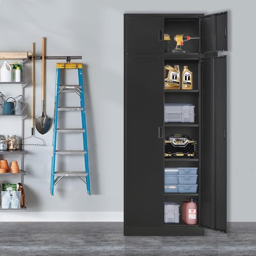 Metal Storage Cabinet with Adjustable Shelves, White M995185