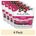 (4 pack) Orchard Valley Harvest Dark Chocolate Cherries, 1 oz (Pack of 8), Non-GMO, No Artificial Ingredients