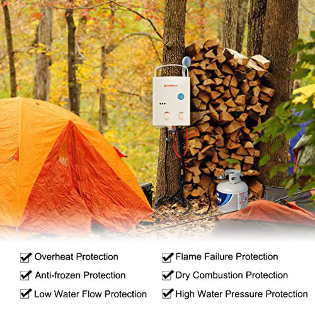 Portable Propane Tankless Water Heater 5L C992885