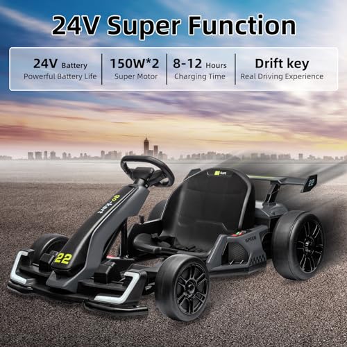 24V Electric Drift Go Kart for Kids with 300W Motor B642485