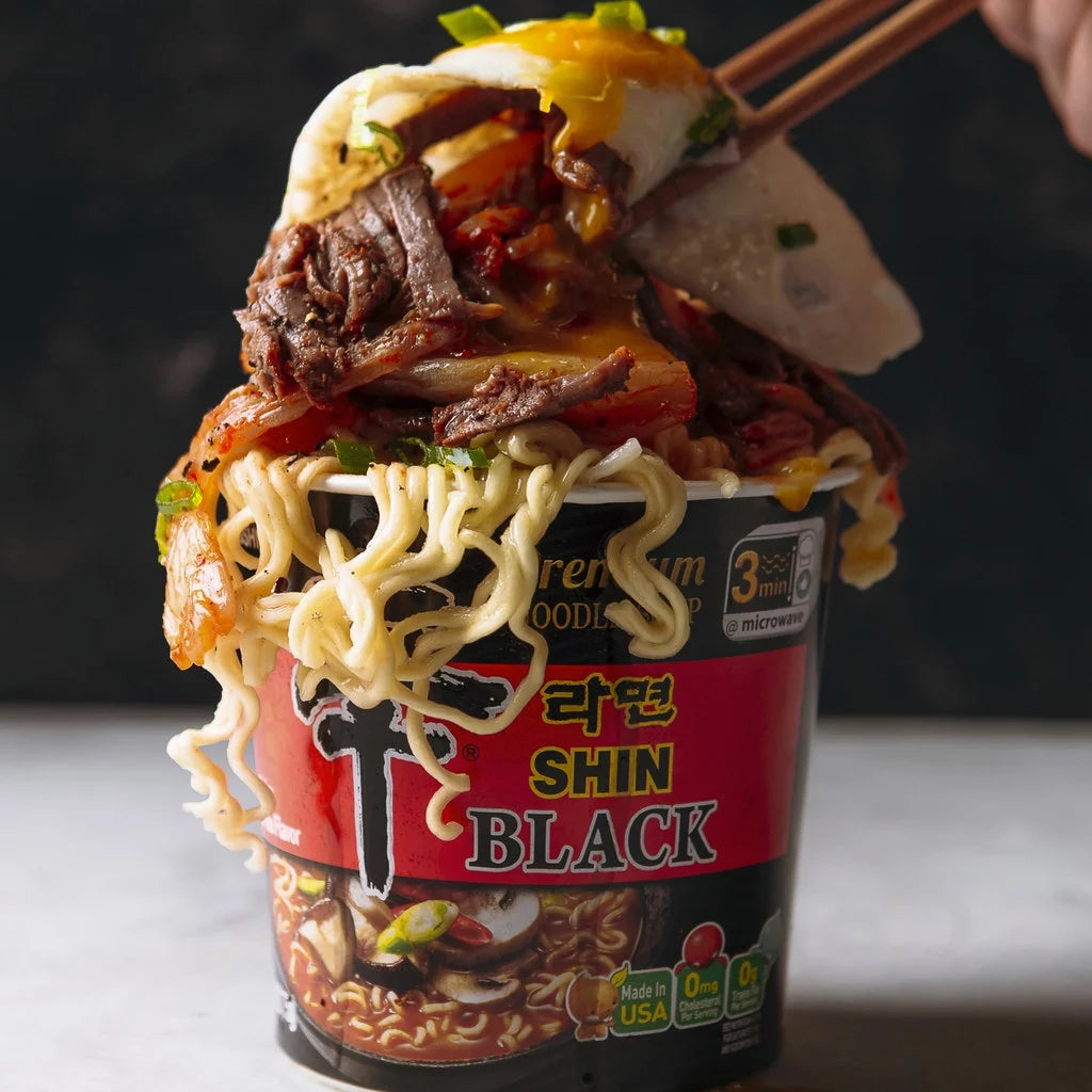 Spicy Beef Bone Broth Ramyun Noodle Soup Cup, 3.5oz, 6 Count E138