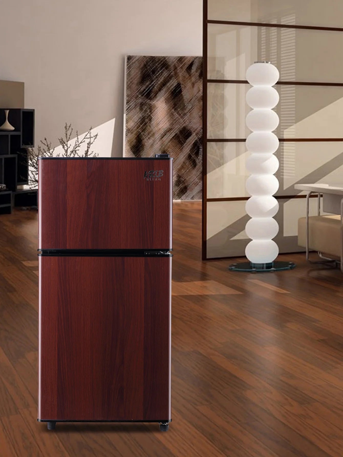 Mini Fridge with Freezer, 3.5 Cu.ft, Compact for Dorm or Office L605
