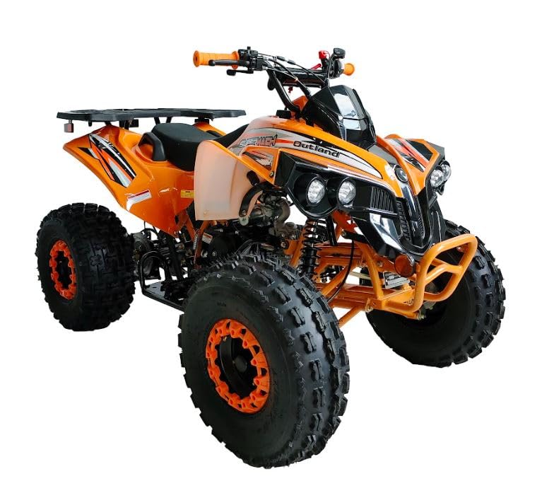 125cc ATV Fully Automatic with Reverse Double Headlights LED Gas 4 Wheeler U53754