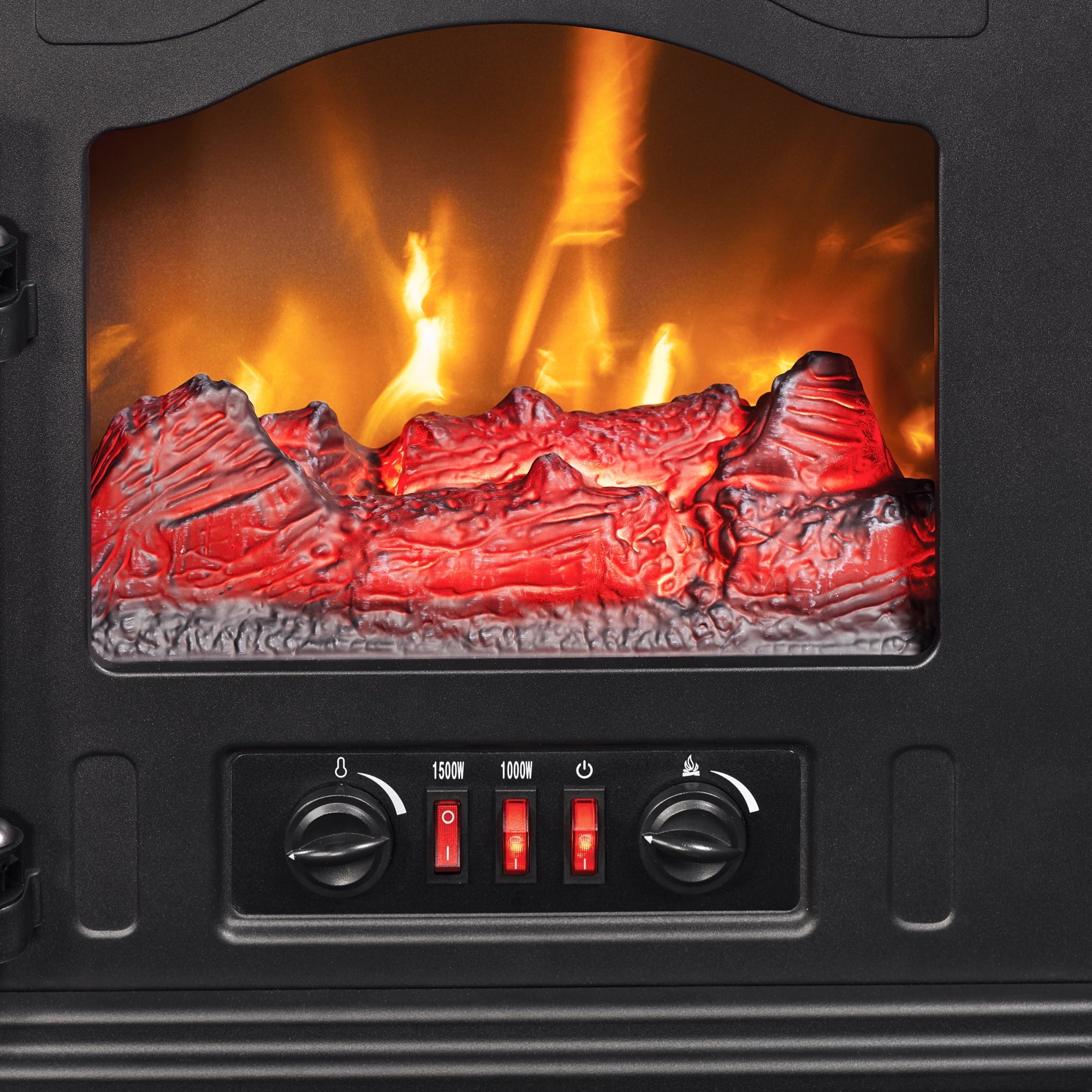 Infrared Quartz Electric Stove Heater, 1500W, Black Y898