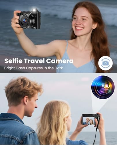 4K 64MP Dual-Lens Vlogging Camera with Autofocus and Anti-Shake Z4760