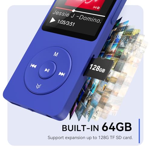 MP3 Player with Bluetooth 5.3, 1.8 Inch Screen, FM Radio, Voice Recorder O744186