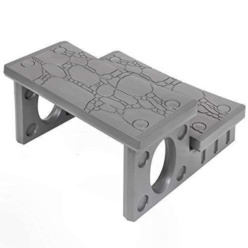 2-Step Spa Hot Tub Pool RV Deck Steps, Lightweight Sided Step K61240