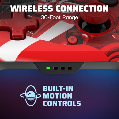 Wireless Controller for Nintendo Switch, Glows in the Dark, Rechargeable Battery E2669