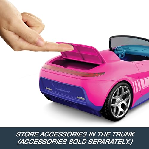 Remote-Control Pink Convertible Toy Car for Dolls R7242