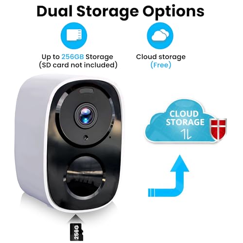 2K Wireless Outdoor Security Camera, Battery Powered, AI Motion Detection, 2-Way Talk X198