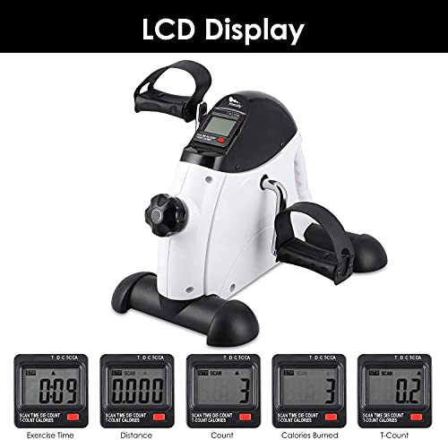 Under Desk Bike Pedal Exerciser with LCD Screen A782350