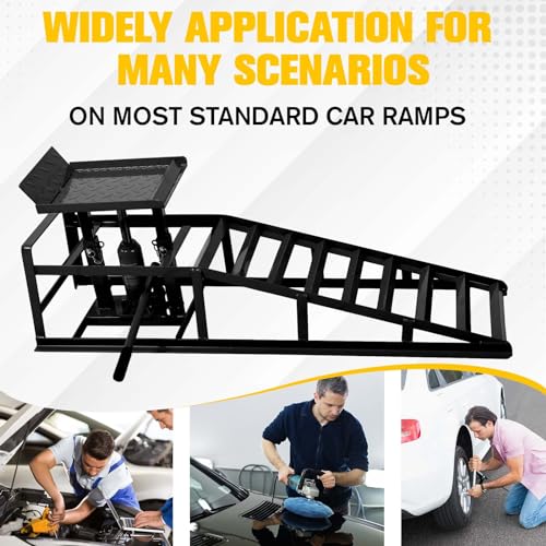 Hydraulic Car and Truck Service Ramps, 5 Ton Capacity, Adjustable Height M5181