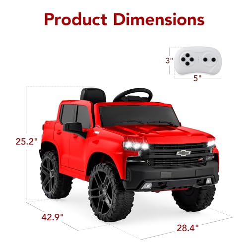 12V Ride On Truck for Kids with Remote Control, Bluetooth, LED Lights U7979