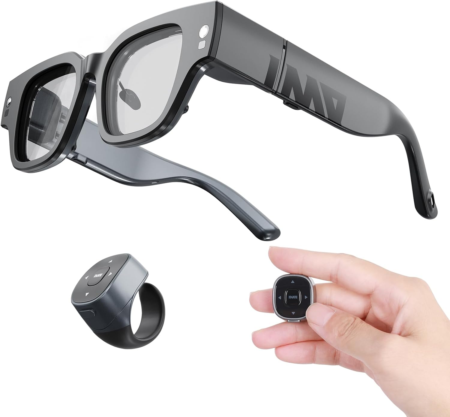 inmo Air 2 AR Glasses Wireless, Smart ChatGPT AR Glasses with 1080P Micro-OLED Virtual Theater, Augmented Reality Glasses with Camera,10 Languages Translation,Watching Movies,Phone Calls,Teleprompter