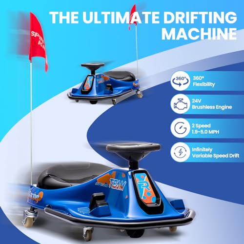 24V Electric Go Kart Drifting Car with 360° Rotation L71704