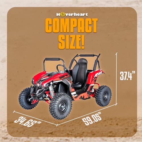 UTV Ride on Car, 48V Electric Vehicle with Shock Absorbers and Disc Brake G4583