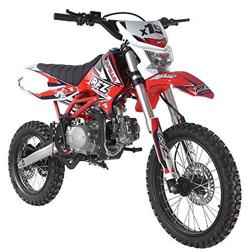 125cc Gas Dirt Pitbike with Headlight, Black Q764383