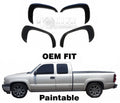 Set For Chevrolet Silverado 2500 OE Style Fender Flares Paintable Black Matte