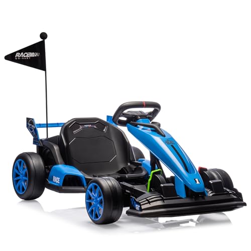 Electric Drift Kart for Kids, Ride-On Car with Adjustable Seat A721