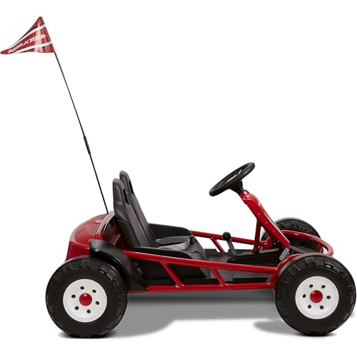 Kids Electric Go-Kart with Adjustable Seat, Grey X830256
