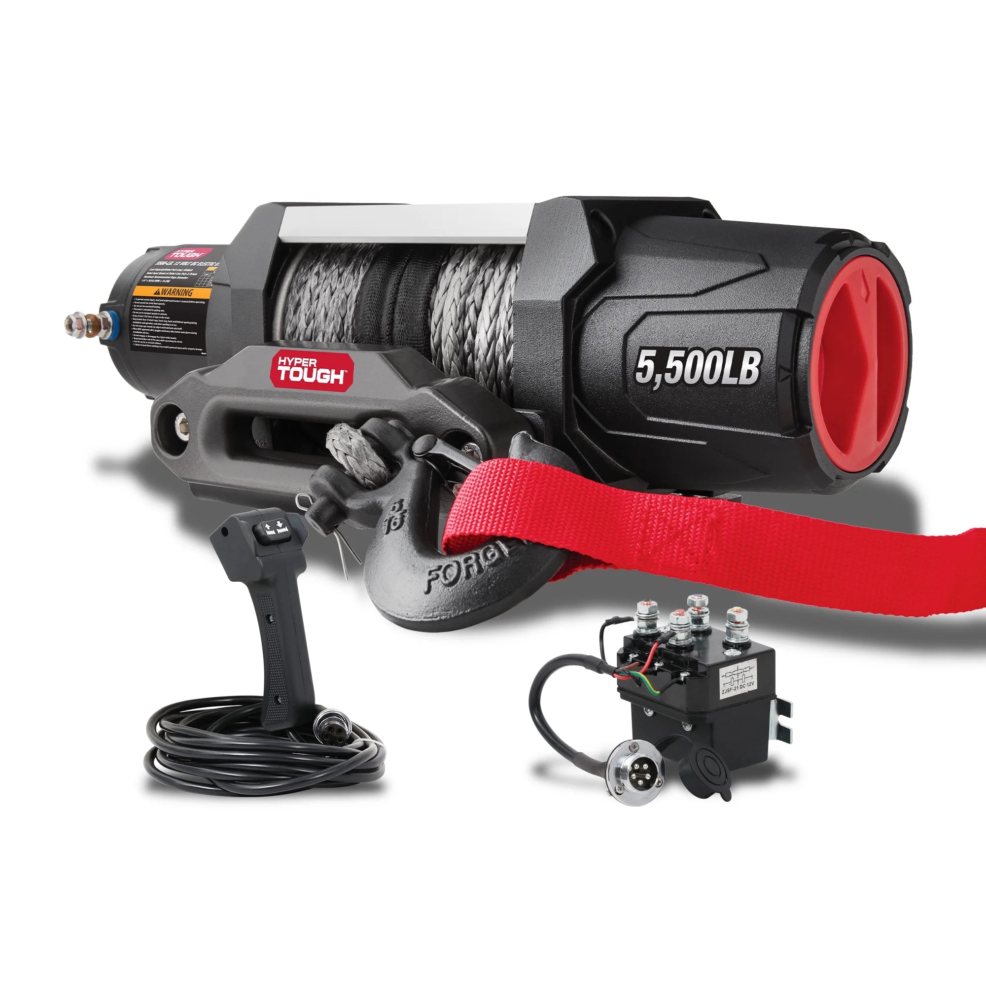 5500 lb 12V DC Electric UTV Winch with 50ft Synthetic Rope G866