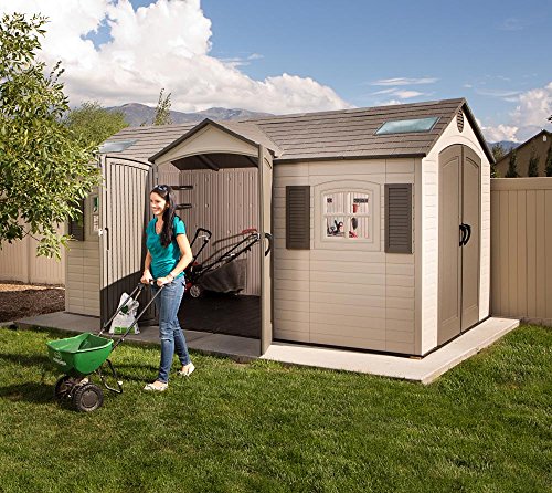 Outdoor Storage Shed, 15 x 8 ft, Dual Entry Z43758