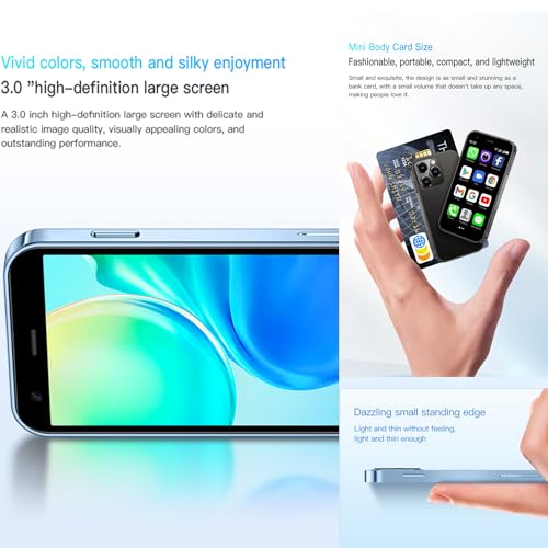 3G Mini Smartphone 3.0 Inch WiFi GPS Quad Core Android 8.1 Cell Phone Dual Sim HD Camera J113