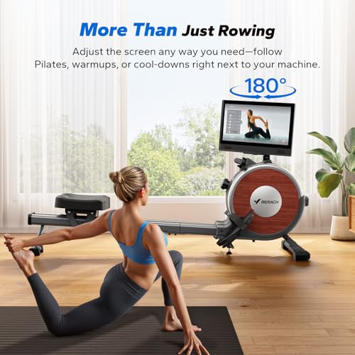 Magnetic Rowing Machine for Home, 16 Levels, Quiet Resistance, 350lbs Capacity Z5255
